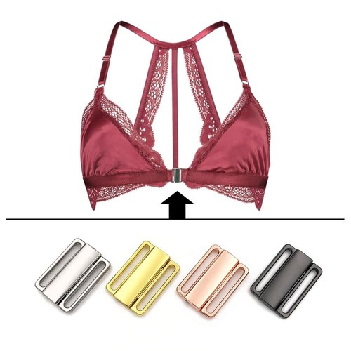 VEVESI Bra Safe Lock Front Closing Bikini Clasp Closure Making Lingerie Sewin... - Picture 4 of 6