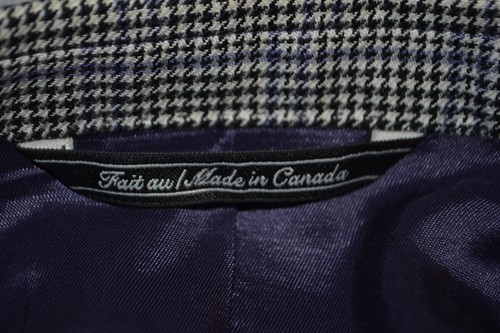 Jack Victor Men Wool Silk Check Houndstooth 2 Front Button Sports Coat Sz 54PR - Picture 12 of 12