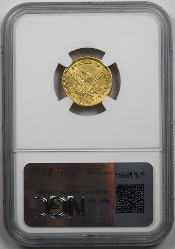 1902 $2.5 NGC MS 63 Liberty Head Gold Quarter Eagle - Picture 2 of 4