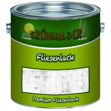 Grünwalder PREMIUM 2-K Tile Paint Grey 2K Tile Paint Gloss Floor Bathroom