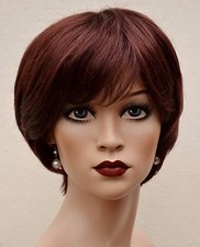 MONA LISA Perücke auch für Schaufensterpuppe Haarteil braun 28 cm neu m.E. (B)