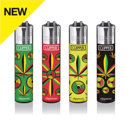 Clipper Micro Original Feuerzeug Serie 'Marijane' 4 Stück Feuerzeuge NEU - Foto 1 di 2