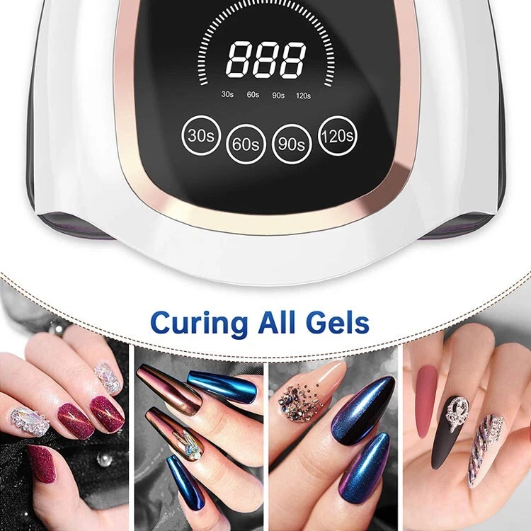 Sèche ongle professionnel automatique Lampe UV 168W 42 LED pour manicure - Photo 3/4