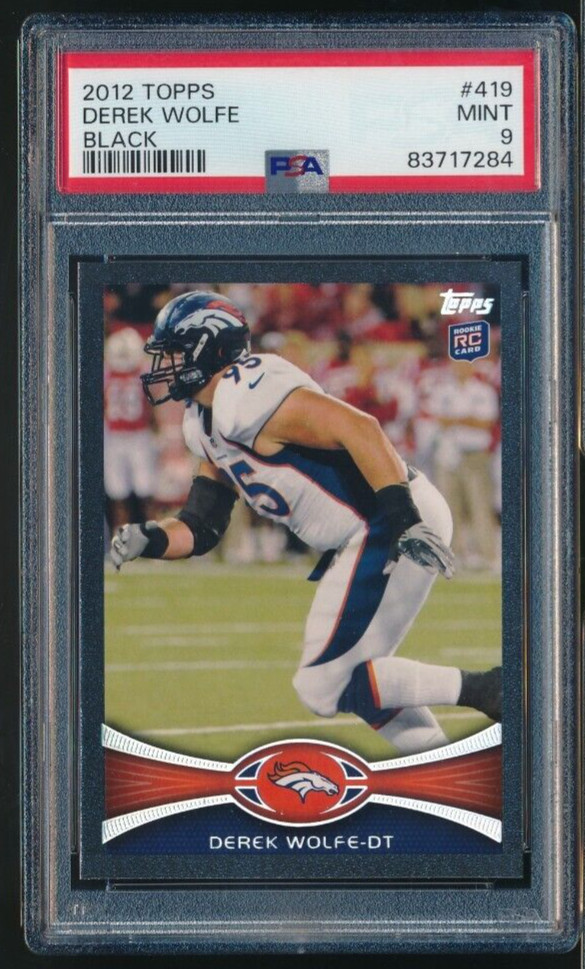 Derek Wolfe Topps #419 Black