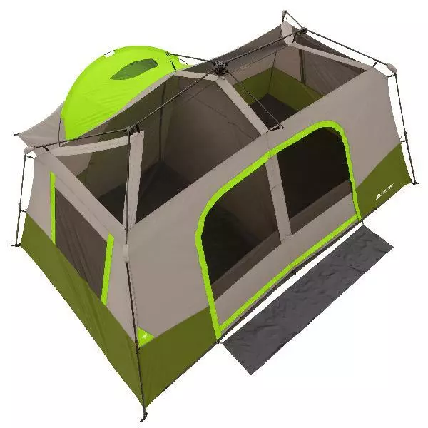 11 Person 3 Room Instant Cabin Tent Ozark Trail Outdoor Camping