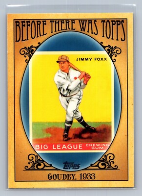 2011 Topps BTT5 Jimmy Foxx Before There Was Topps