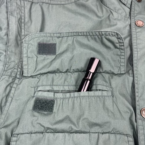 Vintage 90s Robert Edwards Green Military Style Hunting Jacket Coat Men's Large - Picture 4 of 24
