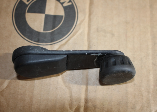 GENUINE BMW E30 CRANK HANDLE WITH COVER MANUAL WINDOW LIFTER BLACK SCHWARZ OEM - Picture 3 of 6