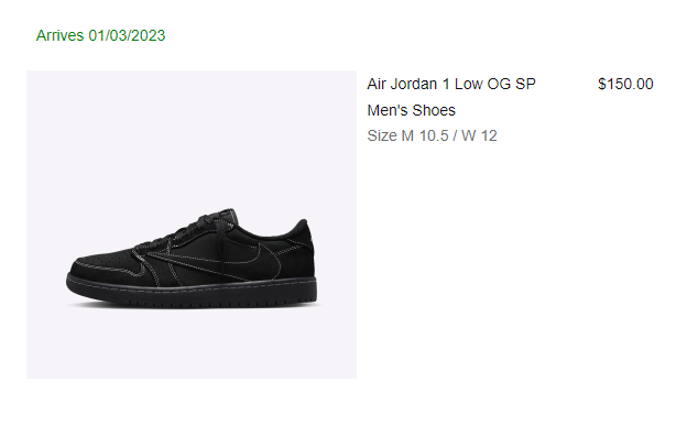Size 10.5 Nike Air Jordan 1 Low OG SP x Travis Scott Black Size 10.5 Nike Air Jordan 1 Low OG SP x Travis Scott Black