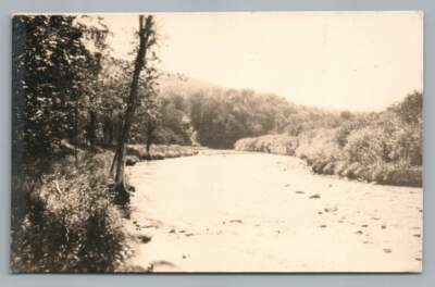 ''Plenty of Fish'' BEAVER KILL New York RPPC Antique Photo Postcard 1924