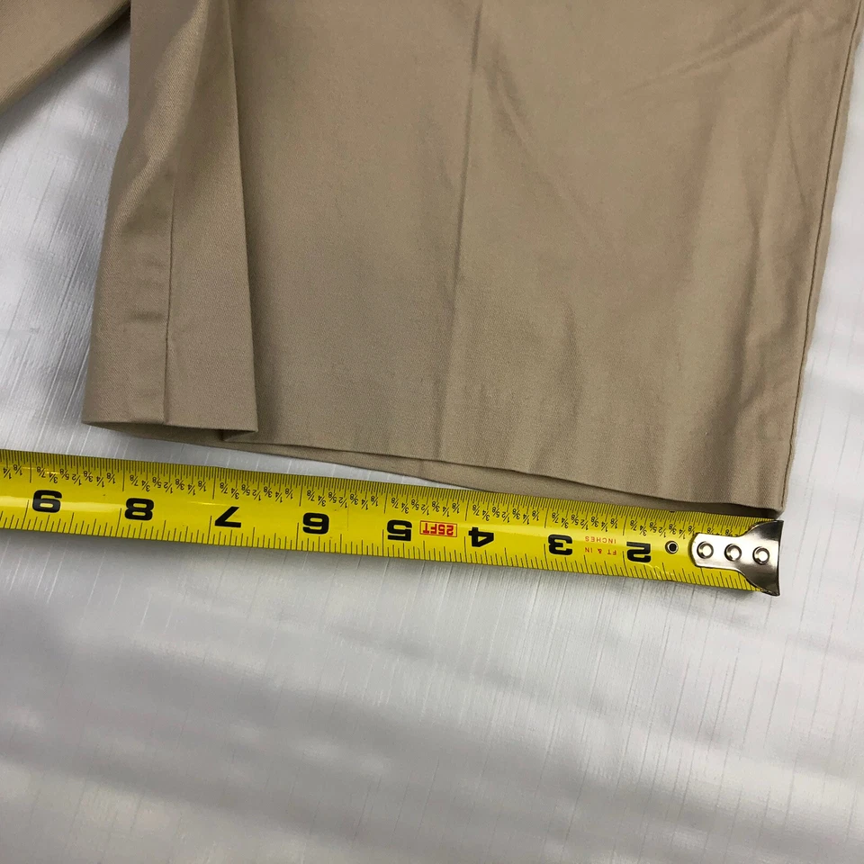 Maison Jules Tan Casual Weekender Bermuda Shorts Chino Khaki Women's Size 10 - Image 4 of 4