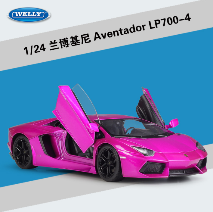 自動車 Welly Lamborghini Aventador LP700-4 1:24 Welly 1:24 Lamborghini Aventador LP700 Model Diecast Car Vehicles