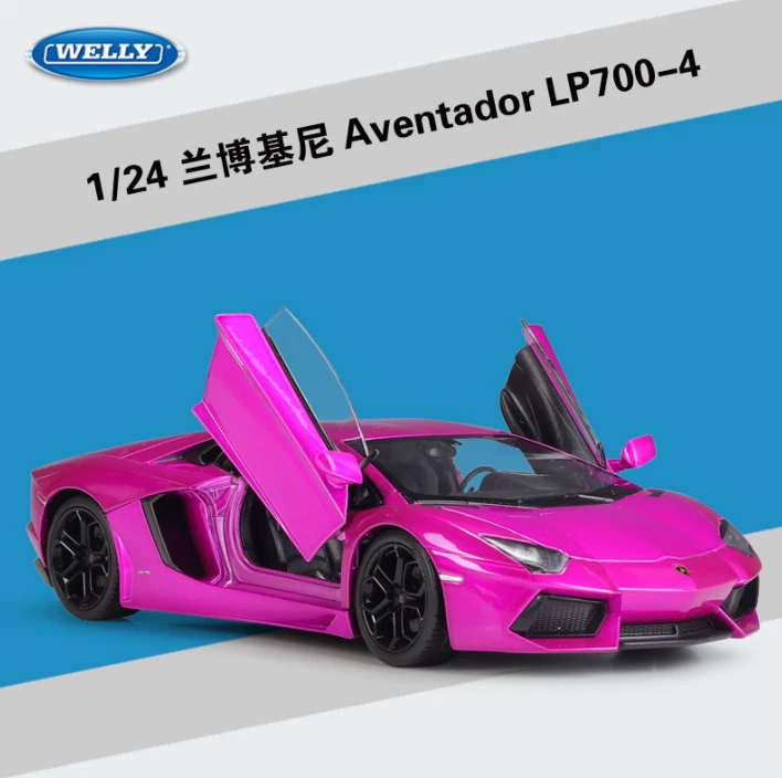 Welly 1:24 Lamborghini Aventador LP700 Model Diecast Car Vehicles New in Box - Image 2 of 4