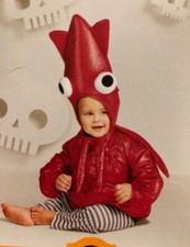 Hyde and Eek Infant Squid Plush Hooded Pullover Halloween Costume