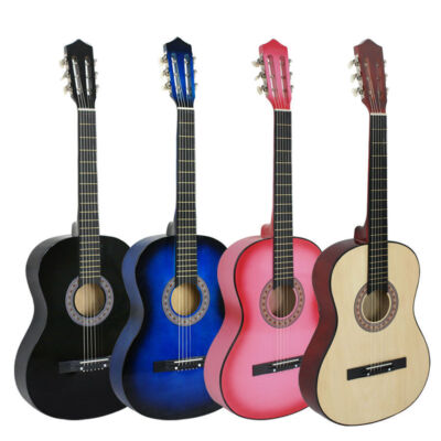 Acoustic Guitar 38 inch Beginners With Guitar Case, Strap, Tuner and Pick Gift