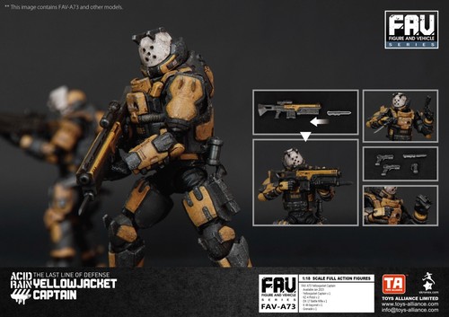 11684 TA Toys Alliance ACID RAIN FAV-A73 Yellowjacket Captain 3.75 1/18 - Picture 5 of 7