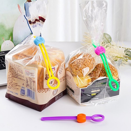 New Food Bag Sealing Strap Freshness Sealing Clip Adjustable Clips Sealer - Picture 5 of 12