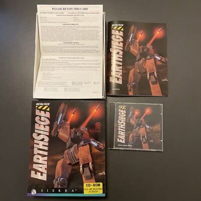 Metaltech Earthsiege CD-ROM Big Box mit OVP
