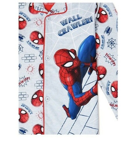Spider-Man Boys' Long Sleeve Pajama Set 2-Piece Size Small 6/7 - Picture 2 of 8