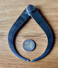 outils anciens, old tool, beau compas d'épaisseur de tourneur...