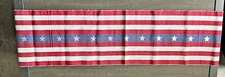 NEW Kohls  Americana Stars and Stripes Cotton Canvas Table Runner 13x70-FREE SHP