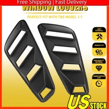 For Ford Mustang 2005-2014 2Pcs 1/4 Quarter Side Window Louvers Scoop Cover Vent