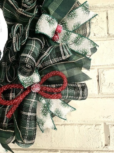 Farmhouse Christmas Wreath For Front Door Holiday Wreath Home Decor #1300 - Picture 6 of 10