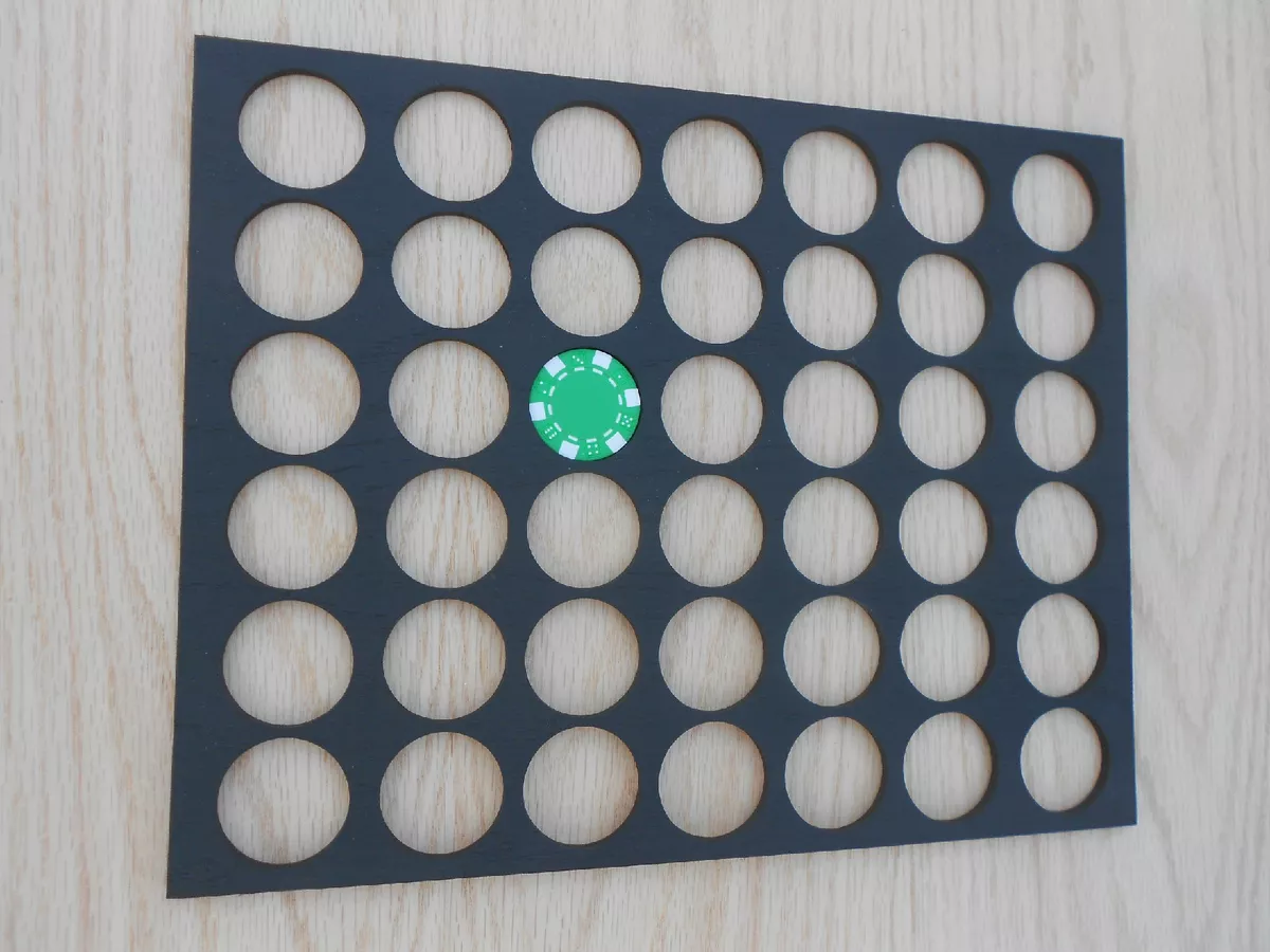 42 Poker Chip Display Frame Insert Fits Both Casino/Harley Davidson Chips |  eBay