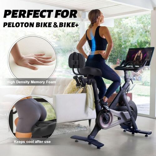 Extra Wide Bicycle Seat with Backrest - Comfort for Peloton & Electric Bikes - Picture 6 of 10
