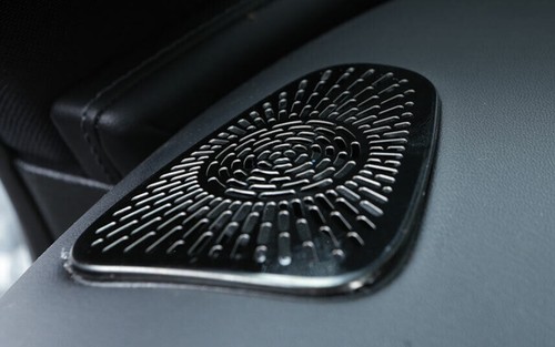 For 2022-2023 Benz C-Class W206 Black Steel Console Dashboard Horn Cover Trim 2X - Picture 3 of 7