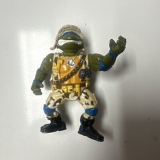 1991 Wave 4 TMNT TMHT Mutant Military Turtles LIEUTENANT LEO Light Camo 