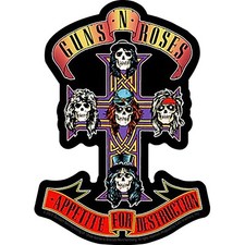 Sticker Guns n Roses AFD 4x5.5 Appetite for Destruction C D Vinyl Decal Stickers