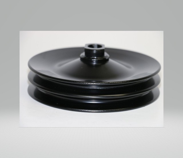 BB CHEVY 396 454 PULLEY KIT BLACK STEEL LWP PULLEYS 2/3 GROOVE POWER