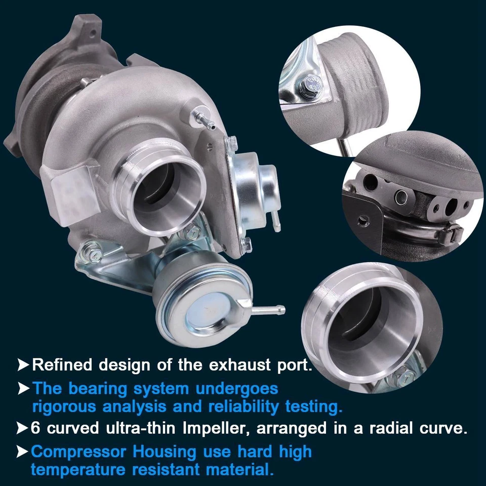 Turbocompresor para Volvo C70 S60 S70 V70 2,4 L CSW 1999-2002 9454562 N2P25LT Foto 4 de 4