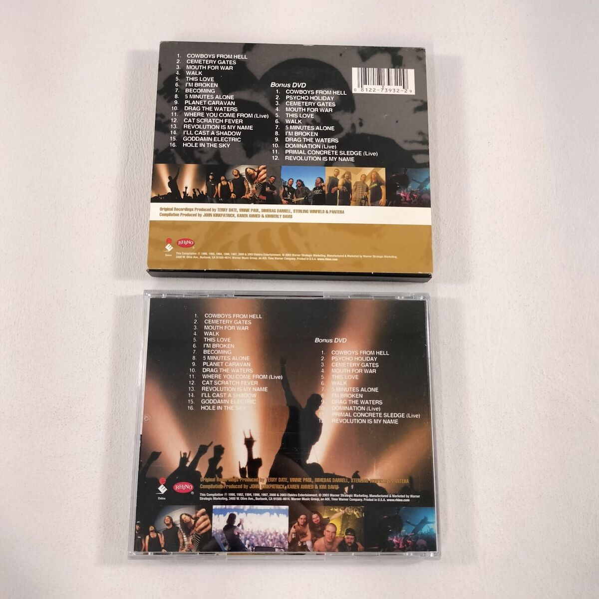 Pantera – The Best Of: Vulgar Hits CD DVD 2003 Rhino Records