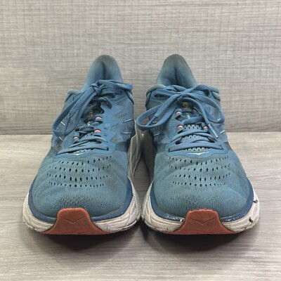 Hoka One One Arahi 6 Men\'s Running Sneakers Navy White Mesh US 9.5B EU 42 Hoka One One Arahi 5 1115012 MBLGR Blue Running Shoes  main image 4