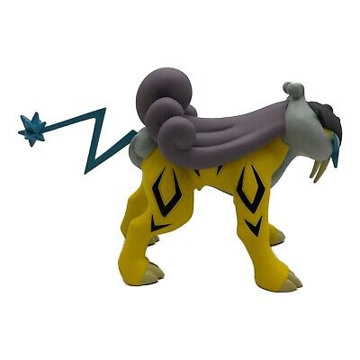 Bandai Original Pokemon Johto Region Anime Figures Raikou Entei