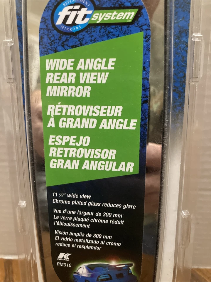 Ksource Fit System RM010 Clip-on Wide Angle Rear View Mirror NEW Chrome Plated - Image 2 of 3