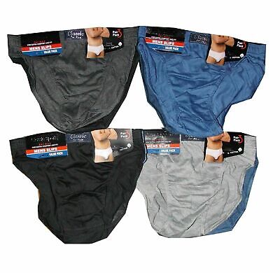 Mens Classic Slips Briefs Under Pants Wear Underwear Cotton Sizes > 5XL