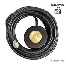 NMO Mount Magnetic base with 5M Cable Mini UHF Plug For Car Mobile Radio