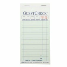 Two-Part Carbonless Guestcheck Pad, 3 1/2 X 6 3/4, 50 Sets/book,