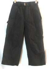Pulse Ski/Snowboard Pants Youth M Unisex Black Insulated Cargo Four Pocket EUC