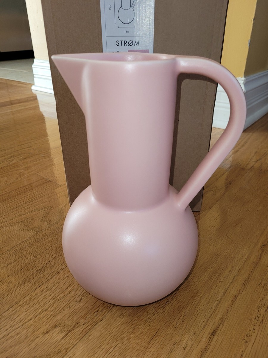 Raawii Strom Jug Earthenware In Coral Blush Size Medium 9.25