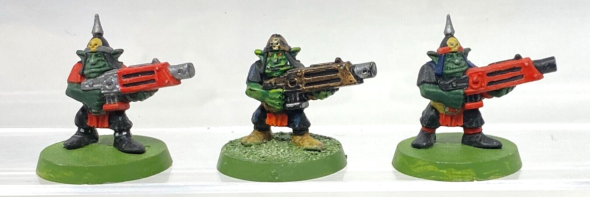 Warhammer 40K Orks 2nd Edition 1996 - 5 Miniatures Goff Clan NIB Scellé D'origine OOP