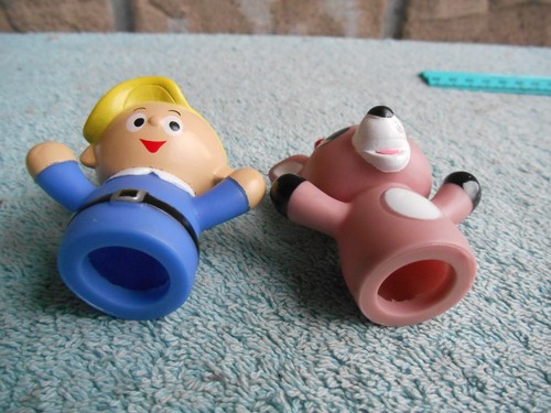 LOT OF 2 Rashti & Rashti RUBBER Finger Puppets. HERMEY & CLARICE. - Picture 4 of 7