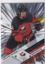 2024 Team Canada Juniors Hockey Maxim Masse Pride of the Program Silver Outburst