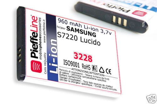 Batteria per Samsung S7220 LUCIDO Li-ion 960mAh - Photo 1/1