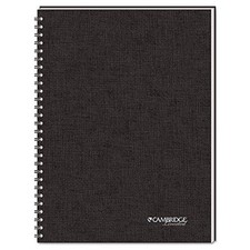 Cambridge Business Notebook, Legal Ruled, 5" x 8", Small, Wirebound, 80 Sheets,