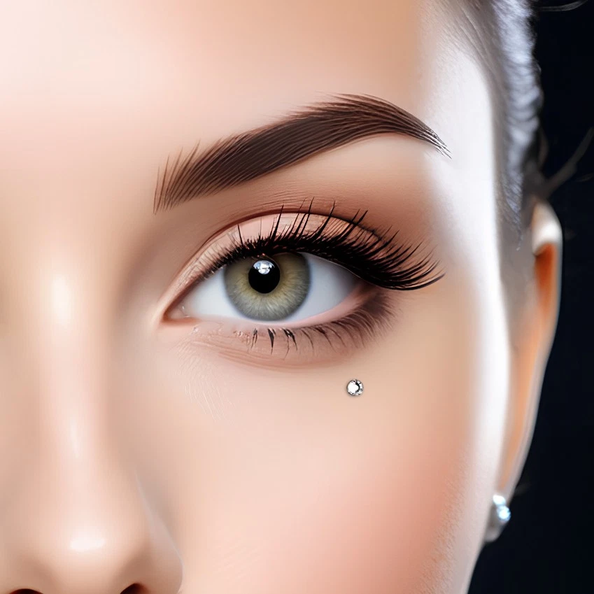 1 PIEZA G23 Acero Titanio Anclaje Dérmico con Base Superficie Cristal Piercing Joyería Foto 2 de 4