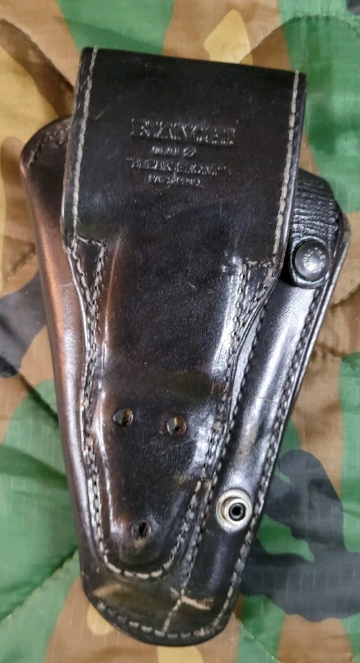 Bianchi Model 27 Break Front Smith&Wesson N Frame 4 In Black Leather Left Hand - Image 2 of 4